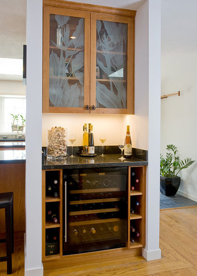 Transitional Home Bar by User