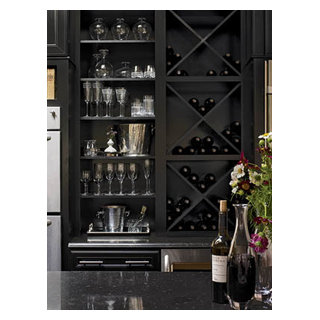 Spotlight KraftMaid Cabinetry Transitional Home Bar Boston by The Corner Cabinet Houzz
