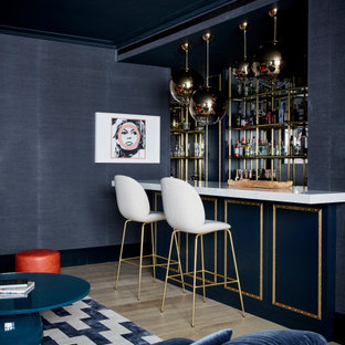 This is an example of a traditional home bar in London.