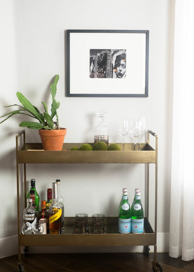 Contemporary Home Bar by Kate Bendewald Interior Design (KBID)