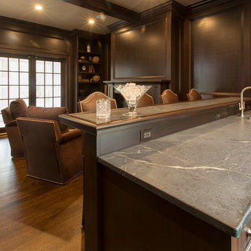 Syosset Home Bar Design by Margali and Flynn