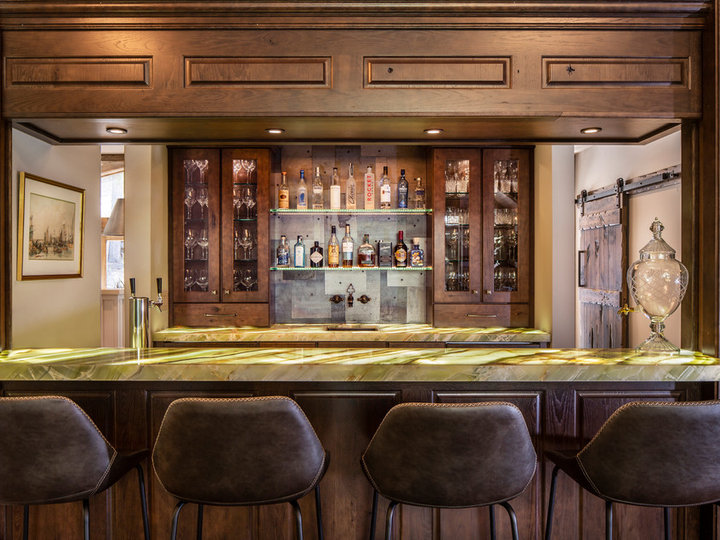 Rustic Home Bar - Galley
