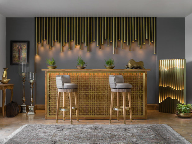 Contemporary Home Bar by NIVASA