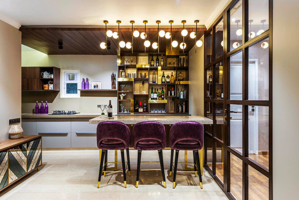 Modern Home Bar by deSigneR - Architects and Interior Designers