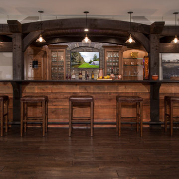 Timber Frame Bar & Finished Basement