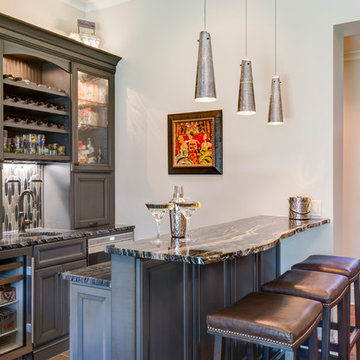 Transitional Home Bar