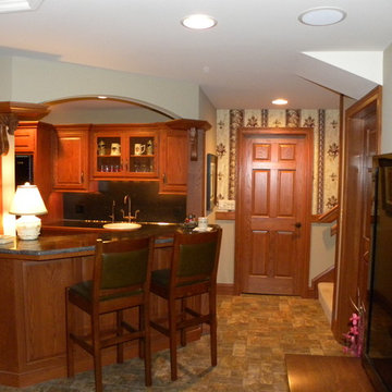 Traditional Basement Remodel in Hershey