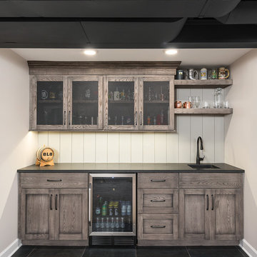 Transitional Basement & Bath Remodel - Naperville
