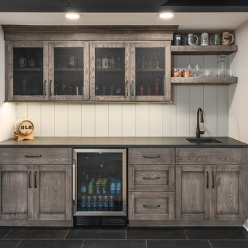 Transitional Basement & Bath Remodel - Naperville