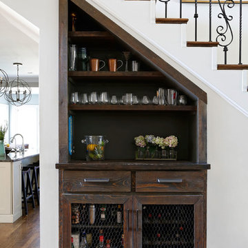 Transitional Home Bar