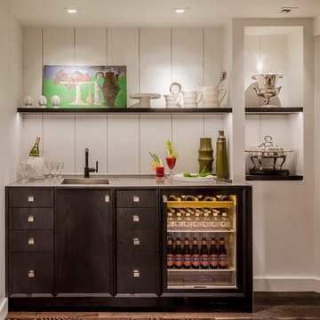 Transitional Home Bar