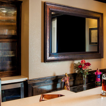 TV Mirror in Private Home Bar - Clovis, CA