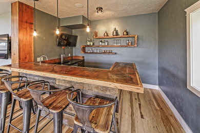 Inspiration for a contemporary home bar remodel in Boise