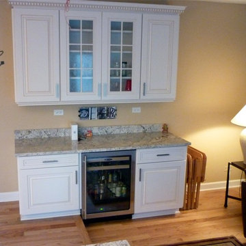 White kitchen in Deerfield, IL