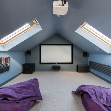 Cinema room in the roof