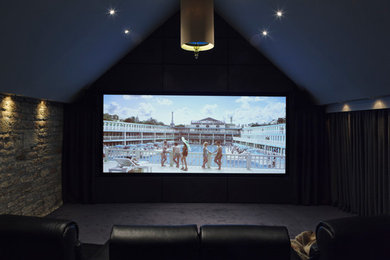 Photo of a home cinema in Cornwall.