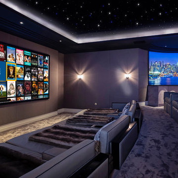 75 Blue Home Theater Ideas You'll Love - May, 2024 | Houzz
