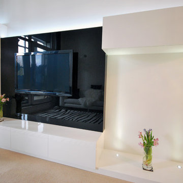 Langley Interiors : White High Gloss Media Rooms and Lounge Furniture