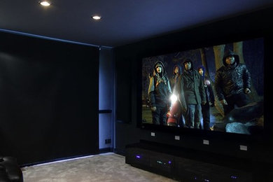 Photo of a home cinema in Cheshire.