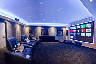 Design ideas for a home cinema in Other.