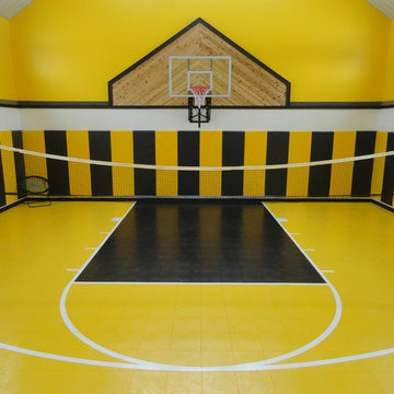 A Home Basketball Court Gym with a Buzzz - by SnapSports