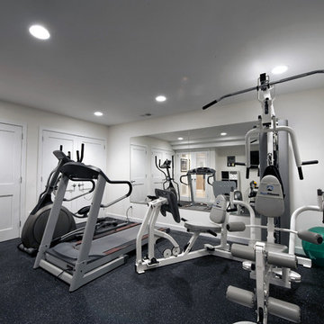 Ashburn Contemporary Basement - Gym