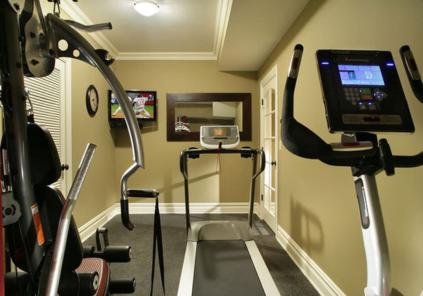 Eclectic Home Gym by CRAIG design build