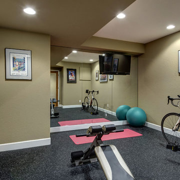 Basement Gym Workout Area