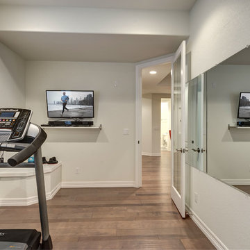 Basement Gym Workout Area