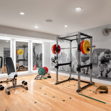 Basement Remodel with Gym and Sauna in Atlanta