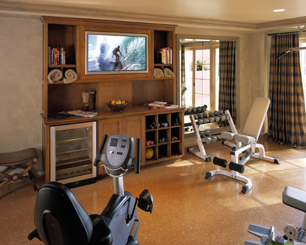 Traditional Home Gym by Reaume Construction & Design