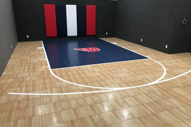 Custom In Home Basketball Court