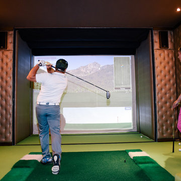 Full Swing Golf Simulator Room At Home