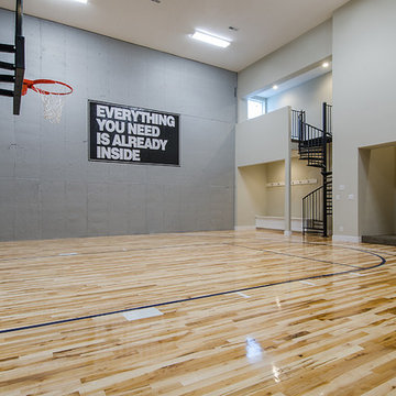 Gymnasiums and Racquetball Courts with Lines