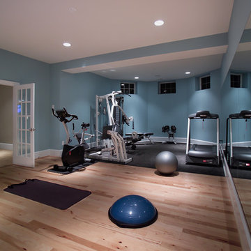 Home Basement Gymnasium and Dance Studio