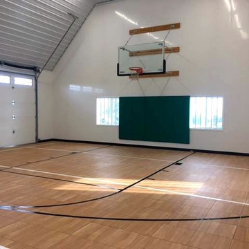 Home Gym Addition by SnapSports - Custom indoor Court