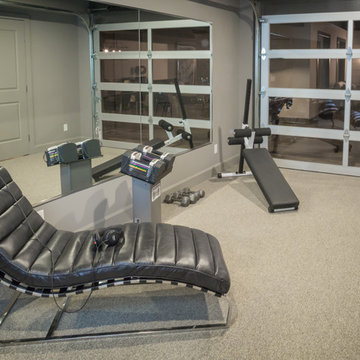 Home Gym with Garage Door