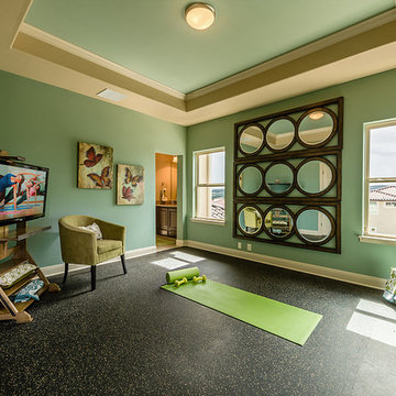 Home Yoga Studio - Mediterranean Sophistication