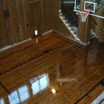 In home basketball court