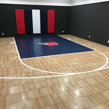 In Home Custom Basketball Court