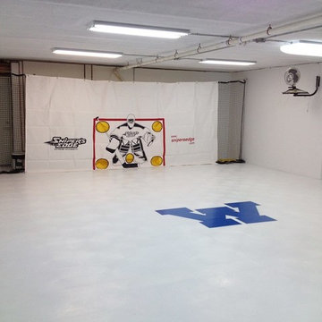 Indoor Home Gym - Hockey - Basement flooring