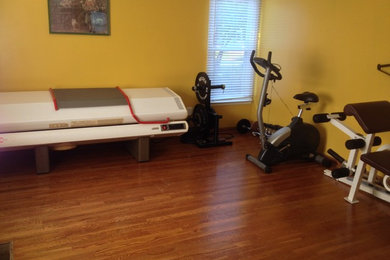 Junk room converted to Exercise & Yoga Studio!