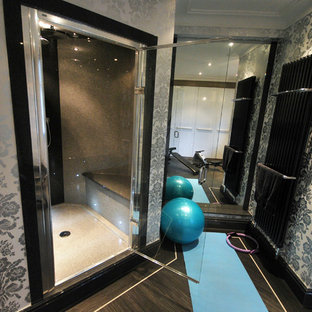 Ispirazione per una palestra in casa minimalista