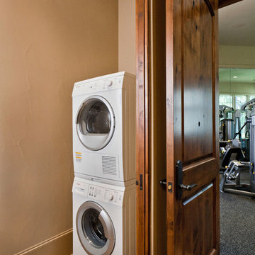 Laundry room off gym area