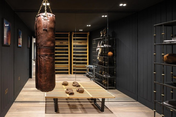 Contemporary Home Gym by Light House Designs Ltd