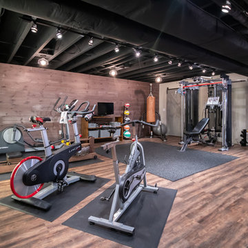 Maple Basement Remodel + Home Gym--Medfield, Massachusetts