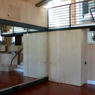 Esempio di una palestra in casa minimalista