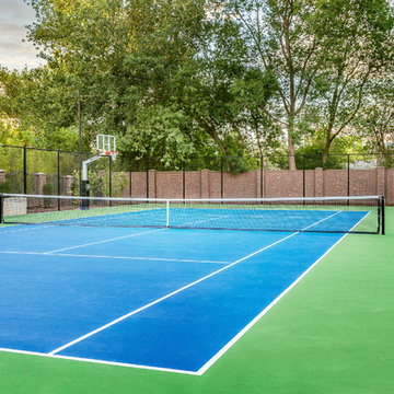 Sport Court In Backyard