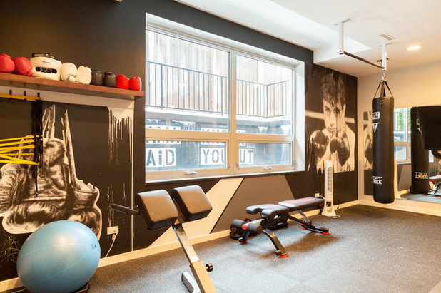 Eclectic Home Gym by Rachel Loewen Photography
