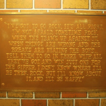 Notre Dame Football Locker Room Mural by Tom Taylor of Mural Art LLC